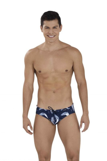 Плавки clever Мужские плавки темно-синие с принтом Clever MISTERY SWIMSUIT BRIEF 114808
