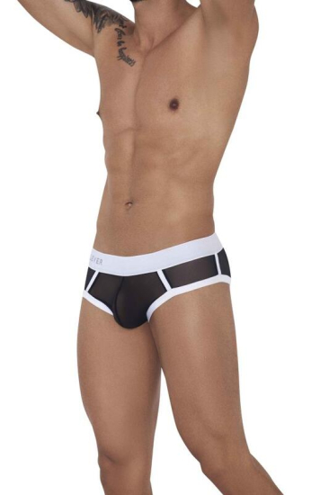 clever Мужские трусы джоки черные с белой резинкой Clever CULT JOCKSTRAP 123811