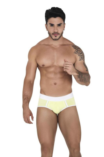 clever Мужские трусы брифы желтые Clever TETHIS PIPING BRIEF 150903