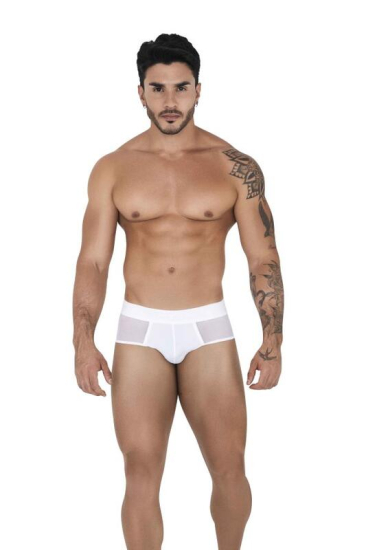 clever Мужские трусы брифы белые CASPIAN PIPING BRIEF 151201