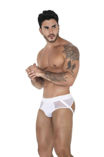 clever Мужские трусы джоки белые CASPIAN JOCKSTRAP 151301