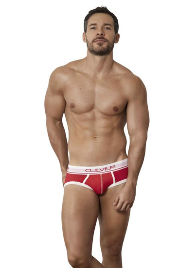 Трусы clever Мужские трусы брифы красные POWER PIPING BRIEF 155805