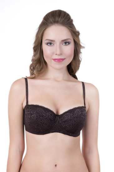 Lina-A 6035 Бюстгальтер коричневый/черный/серебристый пион/перец/крокус/красный/румба/темно-синий/жасмин/молоко
