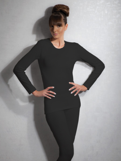 doreanse ladies Футболка женская черная Doreanse Thermalwear 8565