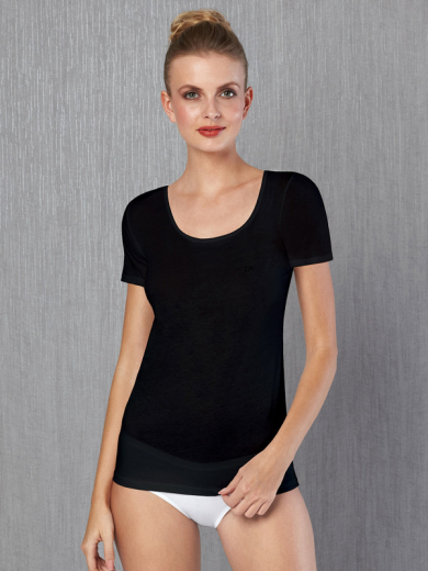 Doreanse жен. Cotton Premium Футболка 9397-P-01 размер S чёрный