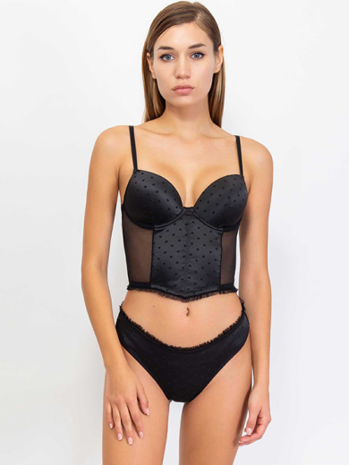 Корсет sielei мода Комплект №7418+7413 корсет стринг Heart gloss