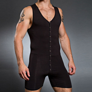Doreanse Мужское боди черное Man Body 5002