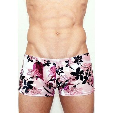 Romeo Rossi Мужские трусы боксеры бежево-розовые под велюр Romeo Rossi Boxer RR00224