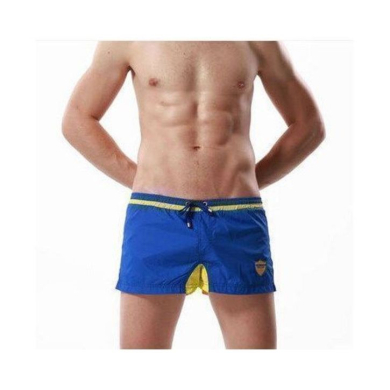 Seobean Шорты спортивные синие с желтой вставкой SEOBEAN HEALTH SHORTS NAVY YELLOW 50603